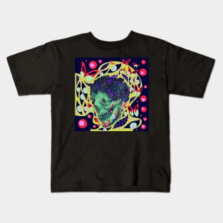 the floral death with a smile ecopop butterfly Kids T-Shirt